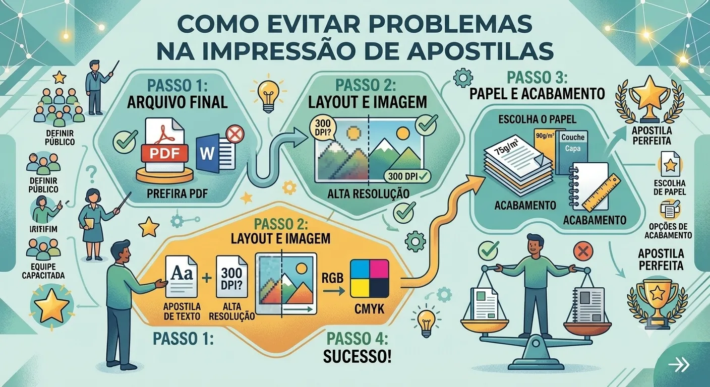 Como evitar problemas na impressão de apostilas | Copy In The Box